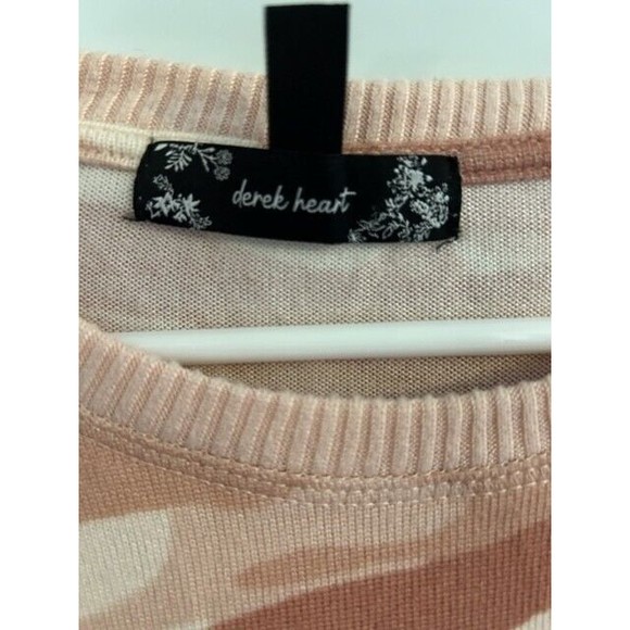 Derek Heart Womens Top Size Small Juniors Pink Camouflage Long Sleeve Good Cond - Picture 3 of 6